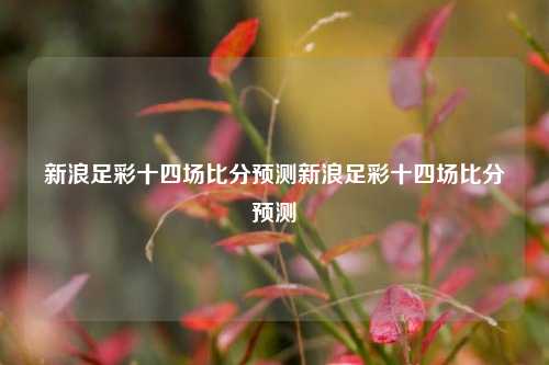 新浪足彩十四场比分预测新浪足彩十四场比分预测