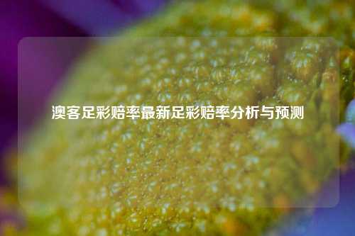 澳客足彩赔率最新足彩赔率分析与预测