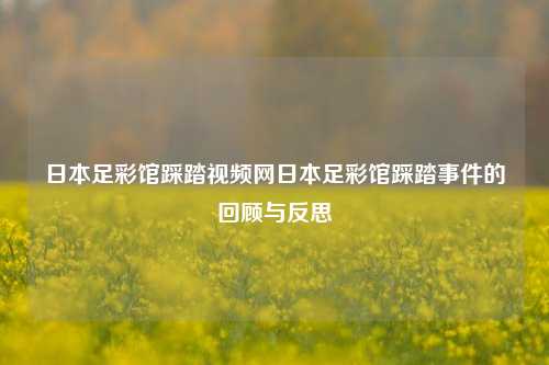 日本足彩馆踩踏视频网日本足彩馆踩踏事件的回顾与反思