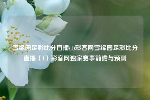 雪缘园足彩比分直播(1)彩客网雪缘园足彩比分直播（1）彩客网独家赛事前瞻与预测